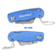 Sheffield Mini Ultimate Lock Back Utility Folding Knife, Blue, 12116