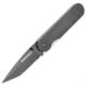 Sheffield Normandy Linerlock A/O Folding Knife, 3.5in Closed, 2.5in Black Oxide Coated 420 SS Tanto Blade, Black Textured G10 Handle, Thumb Stud, Pocket Clip, Black, 12163
