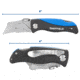 Sheffield Quick Change Lock Back Utility Folding Knife, 4in, ABS Handle, Blue, 12119