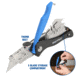 Sheffield Quick Change Lock Back Utility Folding Knife, 4in, ABS Handle, Blue, 12119