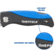 Sheffield Quick Change Lock Back Utility Folding Knife, 4in, ABS Handle, Blue, 12119