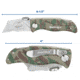 Sheffield Quick Change Lock Back Utility Folding Knife, 6.5in, ABS Handle, Camo, 12131