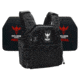 Shellback Tactical Banshee Elite 3.0 Level IV Body Armor Kit w/ Model 4SICMH Ceramic Plates, Black, 2XL/3XL, SBT-BANELT3-4SICMH-BK-2X3X