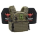 Shellback Tactical Banshee Elite 3.0 Lightweight Level III Armor System, SAPI Cut, Single Curved, 10x12in, Ranger Green, 2XL/3XL, SBT-BANELT3-LON-III-P-BK-2X3X