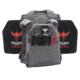 Shellback Tactical Defender 2.0 Active Shooter Armor Kit with Two Level IV 1155 Plates, Wolf Grey, One Size, SBT-9040-1155-WG
