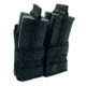 Shellback Tactical Double Stacker Open Top Pouch for Four M4/AR15 Mag, Black, One Size, SBT-2200-BK
