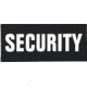 Shellback Tactical Security ID Placard, Hook Back, 2 x 5in?h, White on Black, One Size Fits Most SBT-X213230-SC-WB