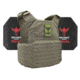 Shellback Tactical Shield 2.0 Level III Steel Plates Armor Kit, Ranger Green, One Size, SBT-9011-AR1000-RG