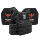 Shellback Tactical Shield Active Shooter Kit with Two Level IV 1155 Plates, Black, One Size, SBT-9010-1155-BK
