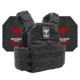 Shellback Tactical Skirmish Active Shooter Kit with Level IV Model 4S17 Armor Plates, Black, One Size, SBT-9020-4S17-BK