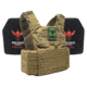 Shellback Tactical Skirmish Active Shooter Kit with Two Level IV 1155 Plates, Coyote, One Size, SBT-9020-1155-CT
