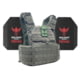 Shellback Tactical Skirmish Level III Steel Plates Armor Kit, Ranger Green, One Size, SBT-9020-AR1000-RG