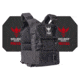 Shellback Tactical Stealth 2.0 Active Shooter Kit with Level IV Model 4S17 Armor Plates, Black, One Size, SBT-STLTHPC2-4S17-BK
