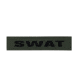 Shellback Tactical SWAT ID-Placard, Hook Back, 1 x 5inch, Black on Olive, One Size Fits Most SBT-X213231A-SWT-BO