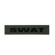 Shellback Tactical SWAT ID-Placard, Hook Back, 1 x 5inch, Black on Olive, One Size Fits Most, SBT-X213231A-SWT-BO