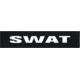 Shellback Tactical SWAT ID-Placard, Hook Back, 1 x 5inch, White on Black, One Size Fits Most SBT-X213231A-SWT-WB