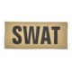 Shellback Tactical SWAT ID-Placard, Hook Back, 2 x 5inch, Black on Coyote, One Size Fits Most, SBT-X213230-SWT-BC