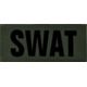 Shellback Tactical SWAT ID-Placard, Hook Back, 2 x 5inch, Black on Olive, One Size Fits Most, SBT-X213230-SWT-BO