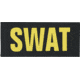 Shellback Tactical SWAT ID-Placard, Hook Back, 2 x 5inch, Gold on Black, One Size Fits Most SBT-X213230-SWT-GB