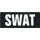 Shellback Tactical SWAT ID-Placard, Hook Back, 2 x 5inch, White on Black, One Size Fits Most SBT-X213230-SWT-WB