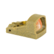 Shield Sights Compact Reflex Mini Red Dot Sight, 8 MOA Dot Reticle, RMSx-8MOA Glass Lens, FDE, NSN LN, SMSc-8 MOA-GLASS FDE