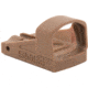 Shield Sights Compact Shield Mini Red Dot Sight, 4 MOA Dot Reticle, SMSC-4MOA Glass Lens, FDE, SMSc-4MOA-GLASS FDE