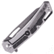 Shieldon Barraskewda Gray Folding Knife, 4.75in Closed, 3.75in Gray Titanium D2 Tool Steel Blade, Stainless Handle, Nylon Sheath, 9042S1G