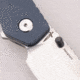 Shieldon Hierophant Folding Knife, 4.5in Closed, 3.38in Satin 154CM Drop Point Blade, Blue-Gray G10 Handle, Nylon Sheath, MS01A