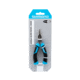 Shimano Brutas 5&quot; Split Ring Pliers, Blk/Cyan Handles, High Carbon Steel, Silver Nickel Finish, SSRP05N