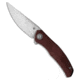 Shirogorov Q95 Ursus Folding Knife, 3.75in, ELMAX, Trailing Point Blade, Micarta, Red Handle, Red/Gray, 8.75 inch, BHQ-219304