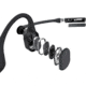 Shokz OpenComm Bone Conduction Stereo Bluetooth Headset, Black, C102-AN-BK-US