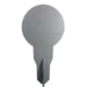 Shootsteel Evil Roy Target System, 3/8in AR550, Round Target Only, Gray, 10 inch, 1073050943535