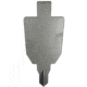 Shootsteel Evil Roy Target System, 3/8in AR550, Silhouette Target Only, Gray, 12x20 inch, 1073055465519