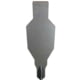 Shootsteel Evil Roy Target System, 3/8in AR550, Silhouette Target Only, Gray, 9.6x20 inch, 1073054449711
