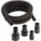 Shop Fox Power Tool Vacuum Hose Set For Shop Vacuums, Black, D4868