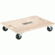 Shop Fox Wood Dolly w/ Built-In Handles, 4.5 in. Tall, 600 lb. Capacity, 3 in. Rubber Casters, 17-1/2 in. x 23 in. Overall D3243