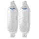 Shoreline Marine White White Fender 5.5" x 20" 2 pack with line, SL521492