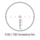 SIG SAUER Bravo Battle Pack, Bravo4 4X32mm, 556-762 Horseshoe Dot Illuminated Reticle, 0.5 MOA ADJ, Romeo Zero, 3 MOA, Black, SOB44005