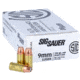 SIG SAUER Elite V-Crown 9 mm Luger 124 Grain Jacketed Hollow Point Brass Cased Pistol Ammo, 50 Rounds, E9 mmJHP124-50