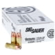 SIG SAUER Elite V-Crown 9 mm Luger 115 Grain Jacketed Hollow Point Brass Cased Pistol Ammunition