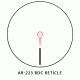 Sightmark Illuminated Red/Green AR-223 BDC Reticle