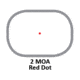 Sightron SRS-2 Red Dot Sight, 2MOA Illuminated Dot, Black Finish, Black, 2MOA, 40020