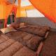Coleman Signature Jenny Lake 8-Person Fast Pitch Cabin Tent W/ Built-in Closet, Gray / Orange, 13 x 9 ft 2000019796
