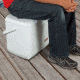 Coleman Signature OffShore Pro Series 150 Quart Marine Cooler W/ DIviders, Dry Storage Tray , 5250, White / Blue, Holds 223 Cans 3000003694