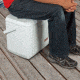 Coleman Signature Offshore Pro Series 200 Marine Quart Cooler W/ Optimaxx Insulation, TRI, White, Holds 327 Cans 3000002237