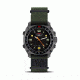 Silencer 44.5mm Grey Steel Case, Nylon Green Band