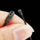 SILIPAC 2mm Black Uncoated Twist Lock Cable Ring, 6in Overall, 4 Pack, ASPHALT CABLE