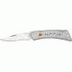 Silver Falcon Large Lockback, 440 stainless drop point blade, Brushed stainless handle SF521