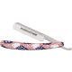 Simba Tec Razolution Straight Folding Knife,3in,Razor Blade,Red, White And Blue Stars And Stripes Composition Handle SBT88113