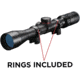Simmons 22 MAG Rimfire Rifle Scope, 3-9x32mm, 1 inch Tube, Second Focal Plane, Truplex Reticle, Black w/ Rings, 511039, EDEMO8